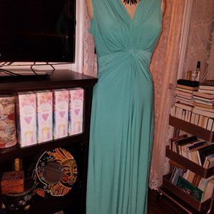 **FREE NECKLACE with this GORGEOUS TEAL GREEN IMAN Sheath! Great for Travel! NWT